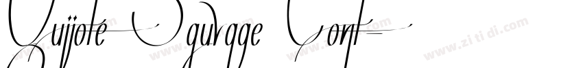 Quijote Sauvage Cont字体转换